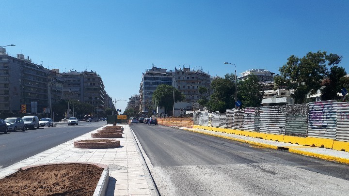 Σε τρεις λωρίδες από τις 29/1 η κυκλοφορία στις οδούς Εγνατία και Βενιζέλου